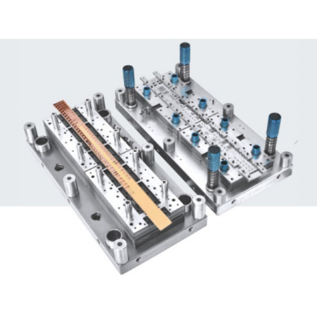Precision metal terminal stamping die